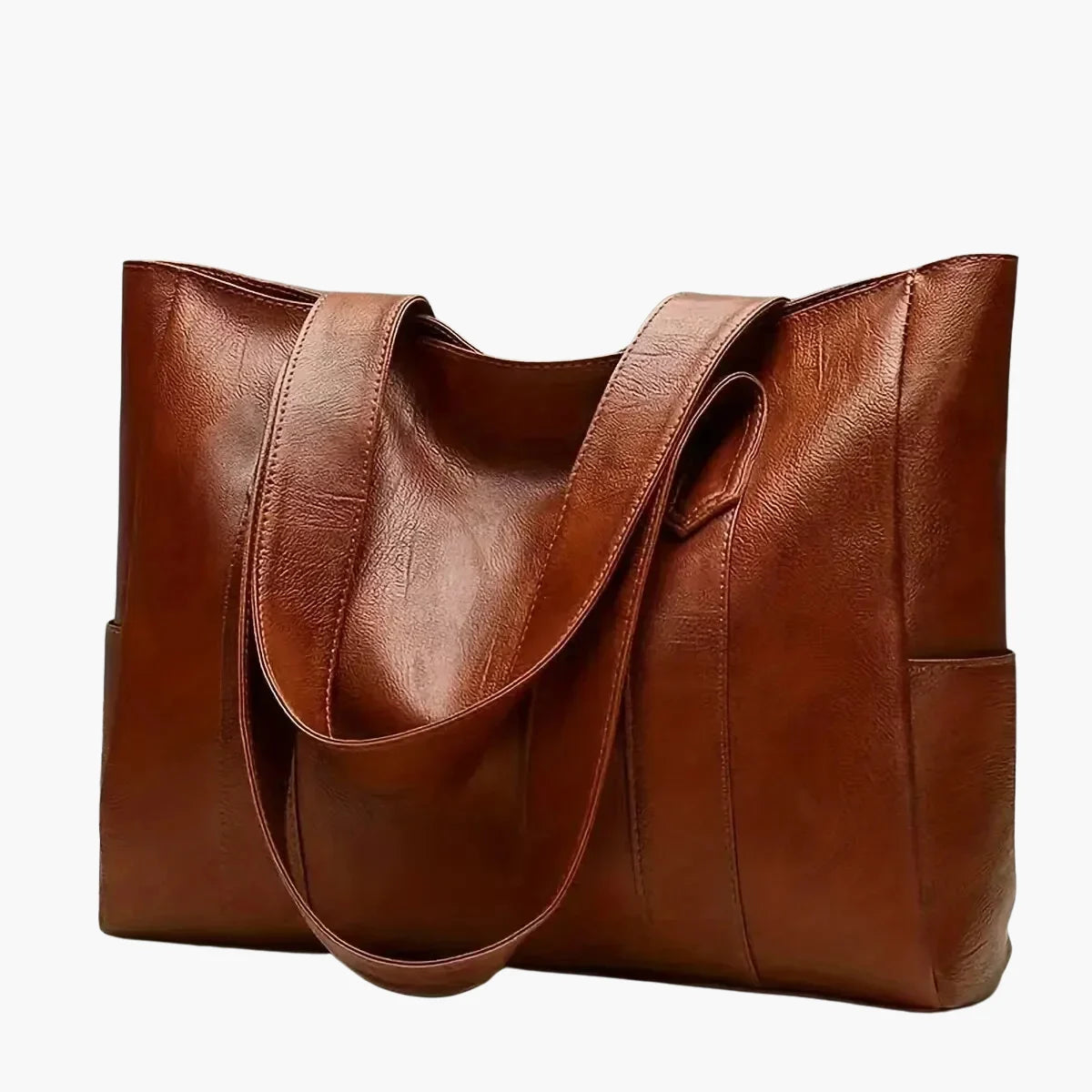 Vintage Vegan Leather Tote