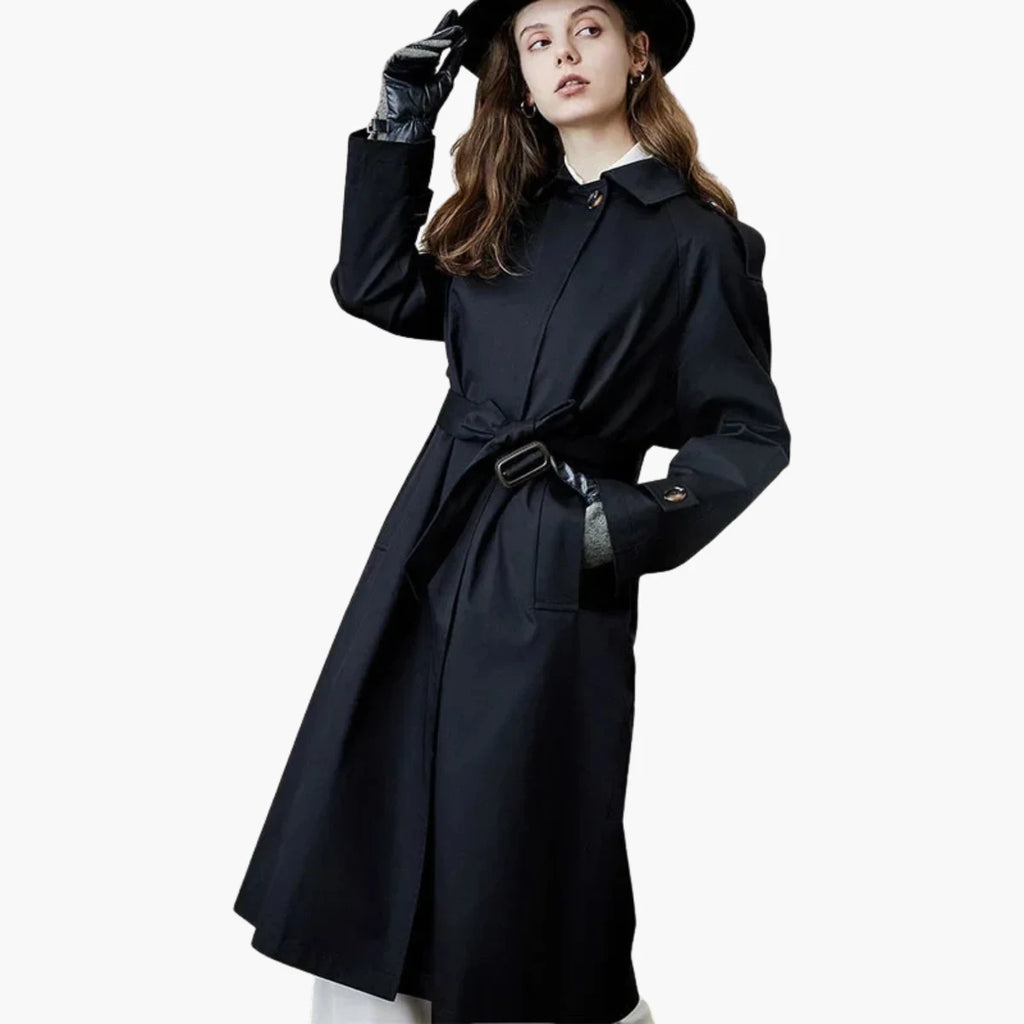 Belted Long Trench Coat