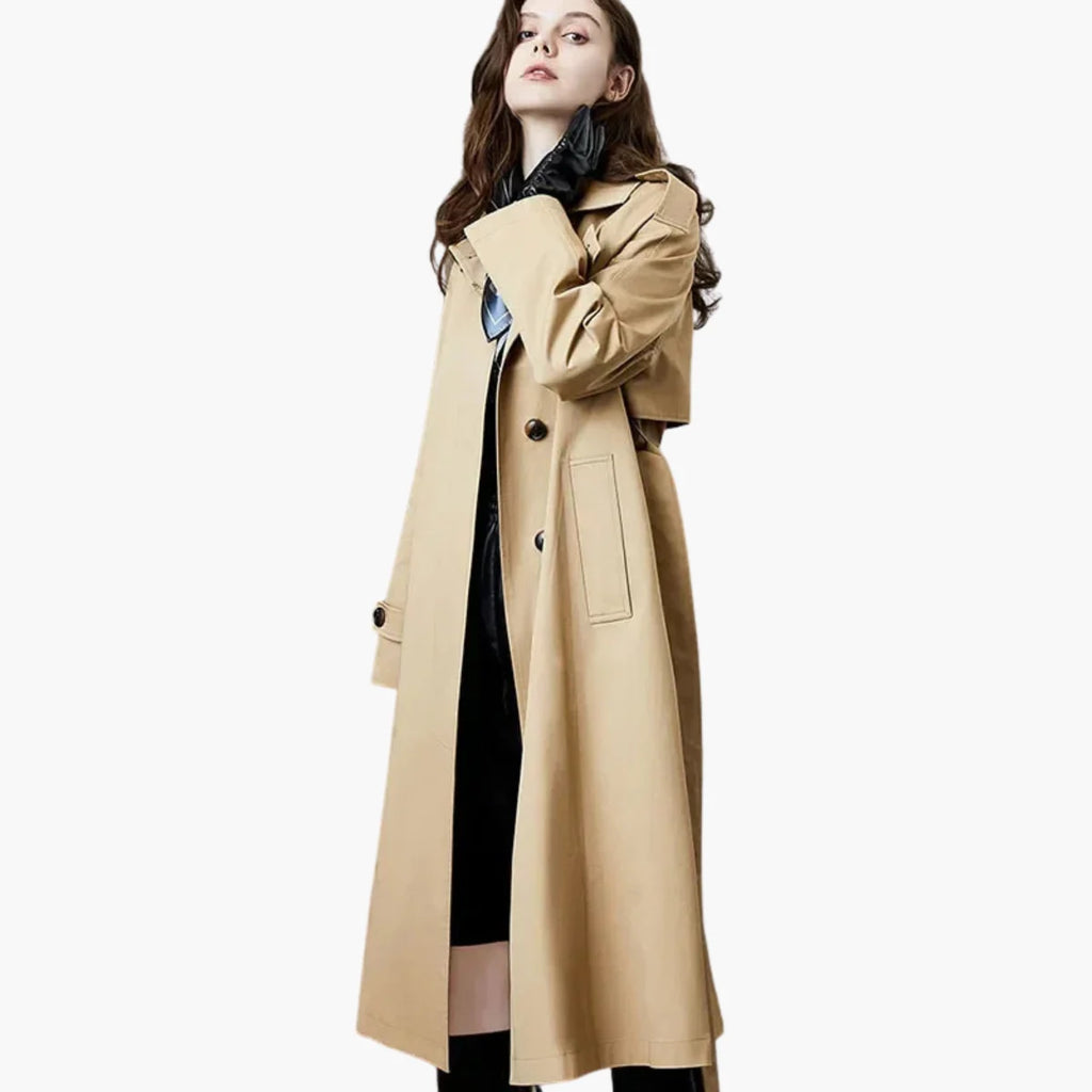 Belted Long Trench Coat