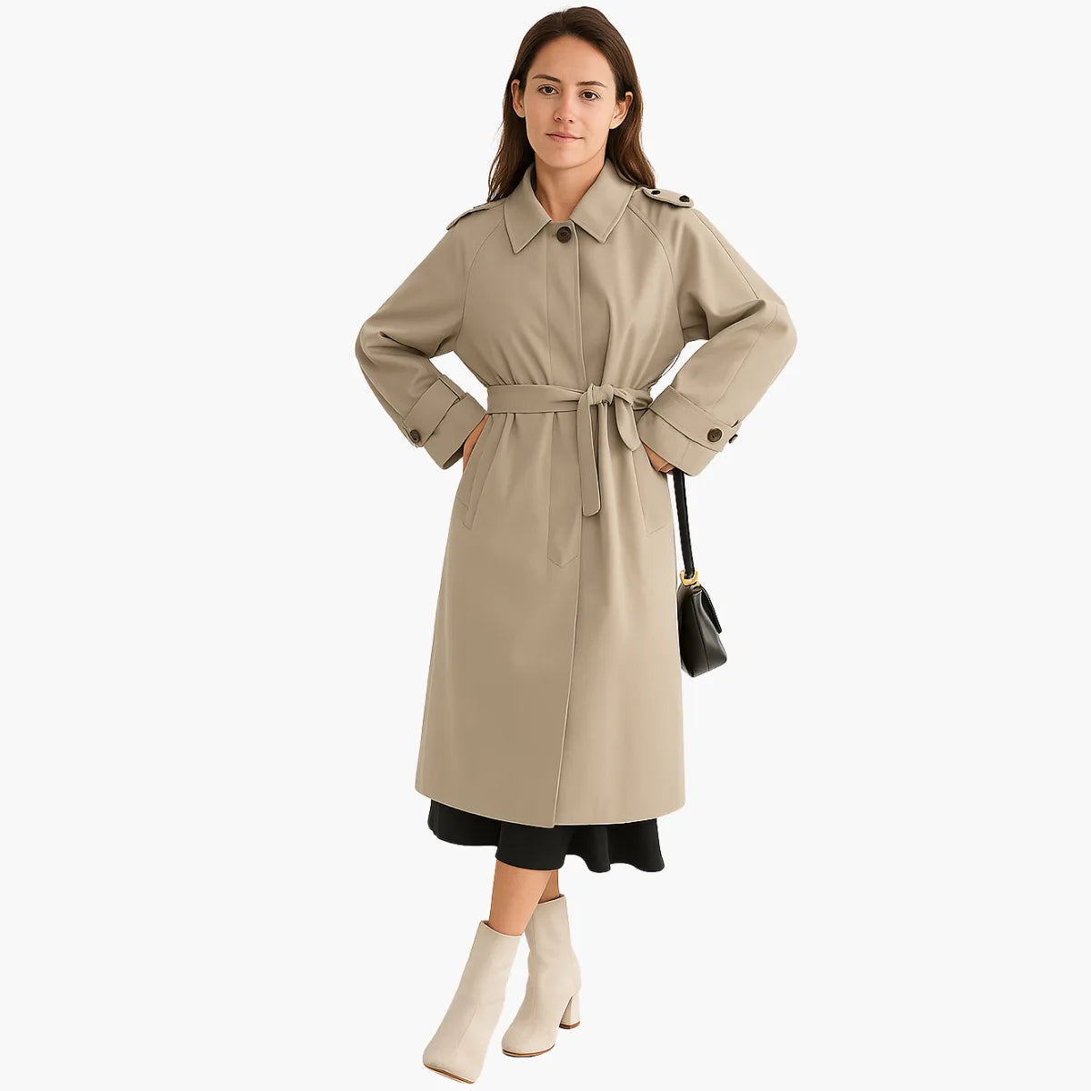 Raglan Sleeve Trench Coat