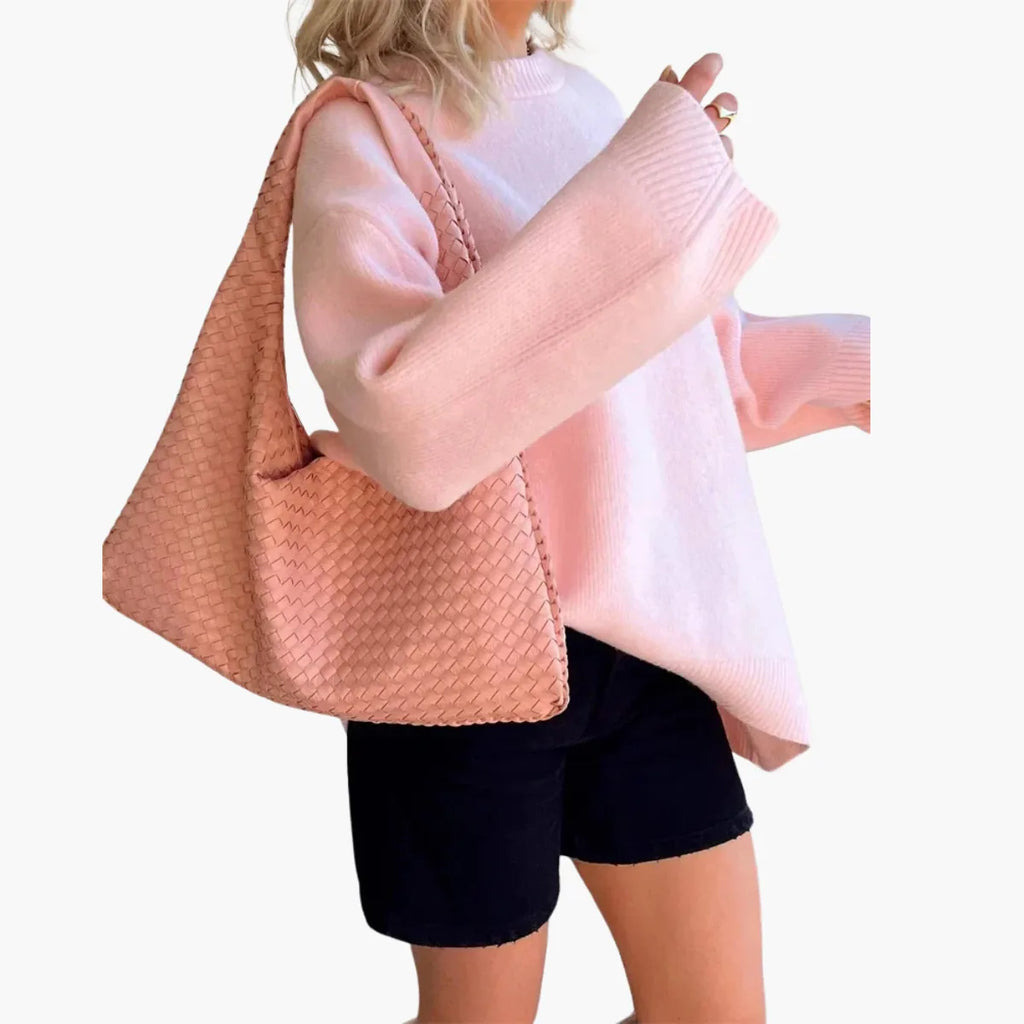 Patchwork Knit Sweater Women