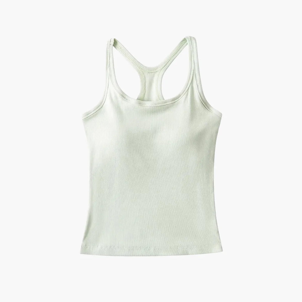 Yoga Tank with Chest Pad