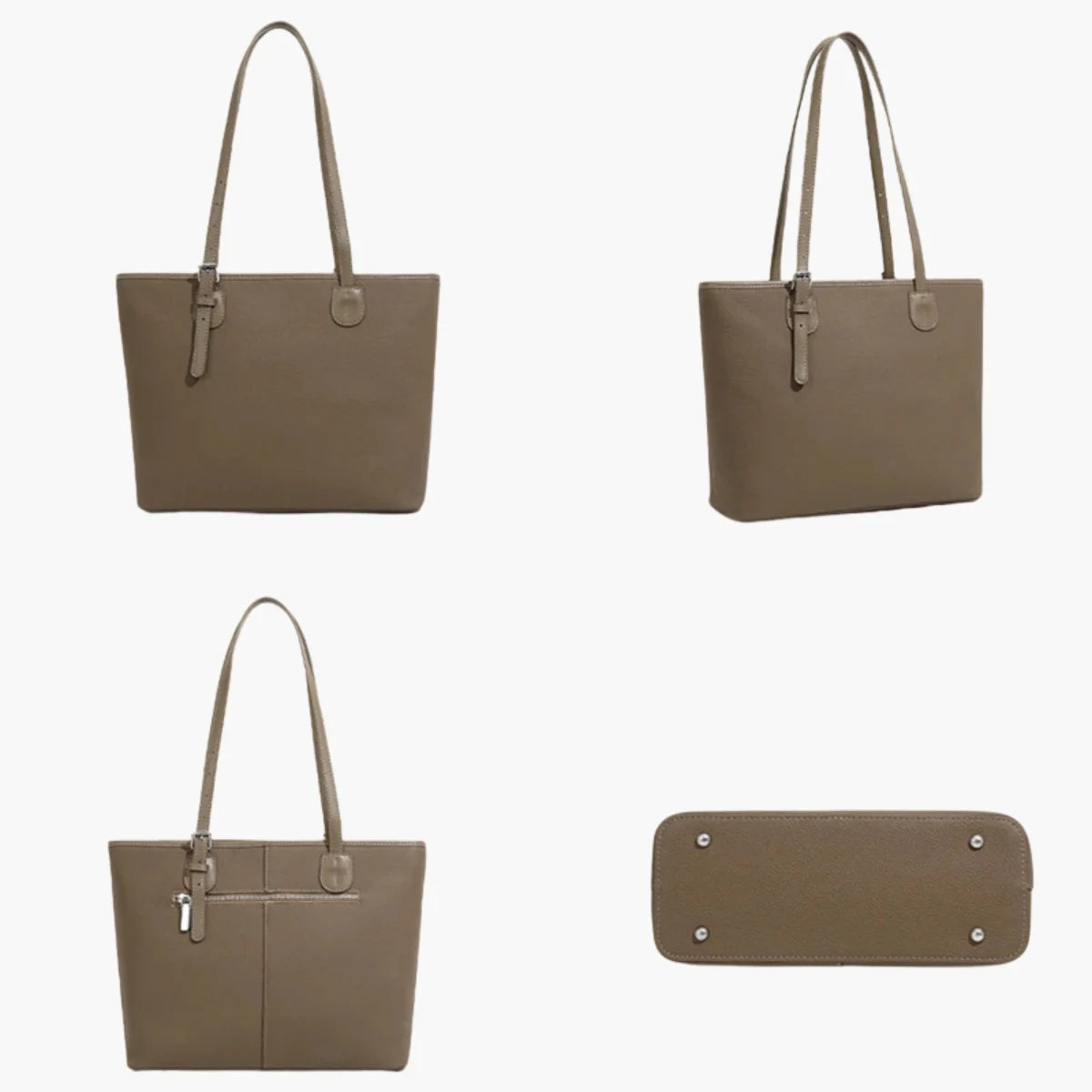 Leather Tote Crossbody Handbag for Women