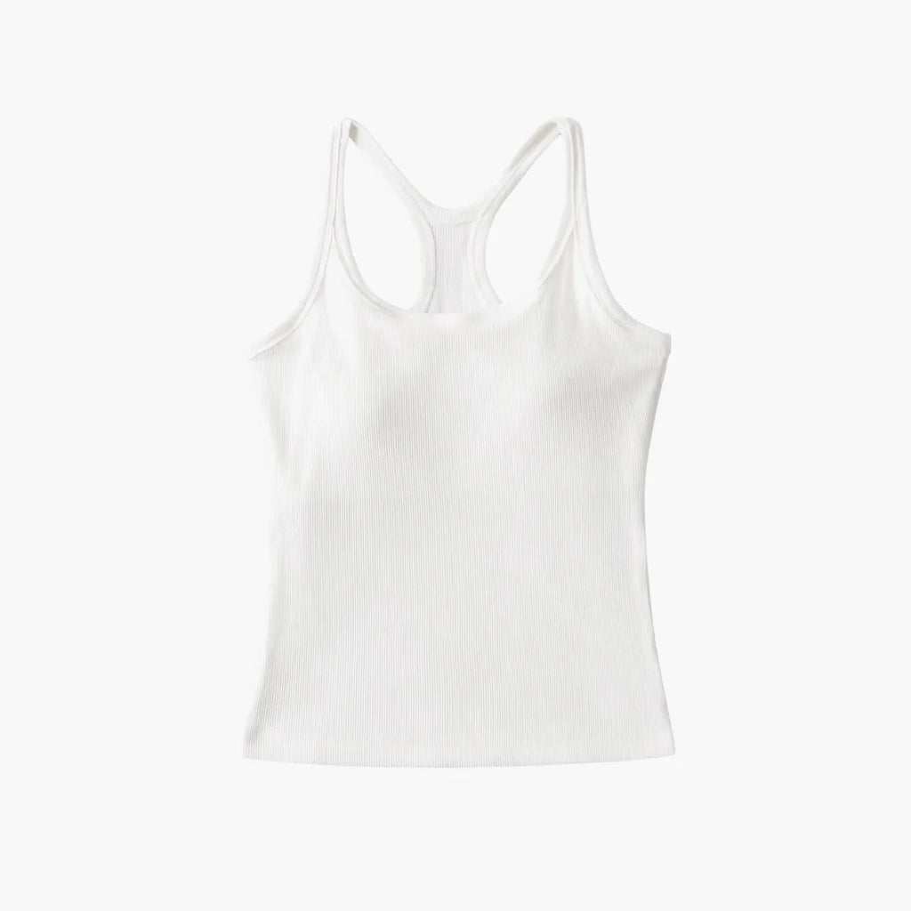 Yoga Tank with Chest Pad