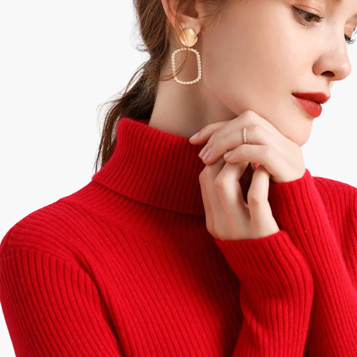 Soft Knit Turtleneck Sweater