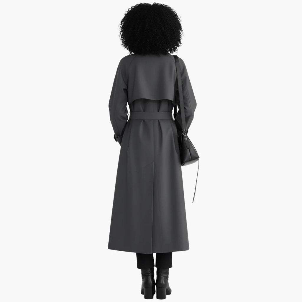 Elegant Double Breasted Trench Coat