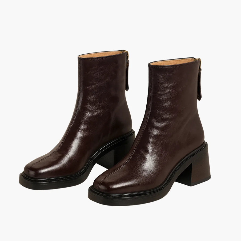 Square Heel Ankle Boots
