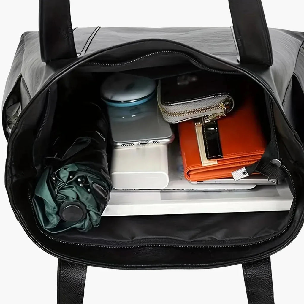 Vintage Vegan Leather Tote