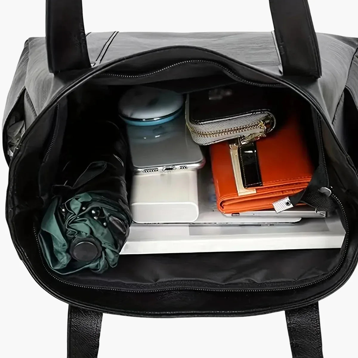 Vintage Vegan Leather Tote