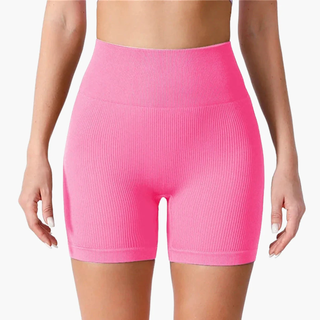 Seamless High Waist Sports Shorts
