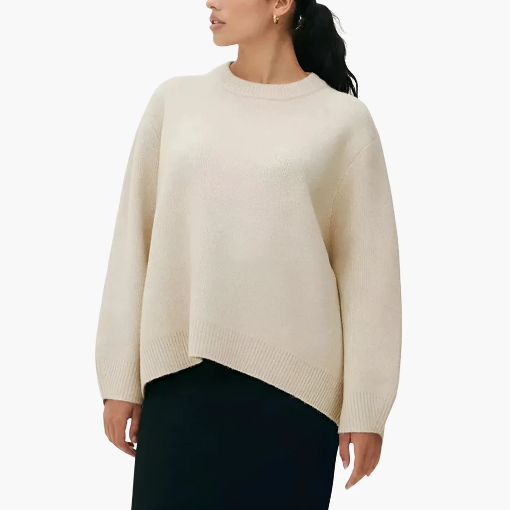 Patchwork Knit Sweater Women