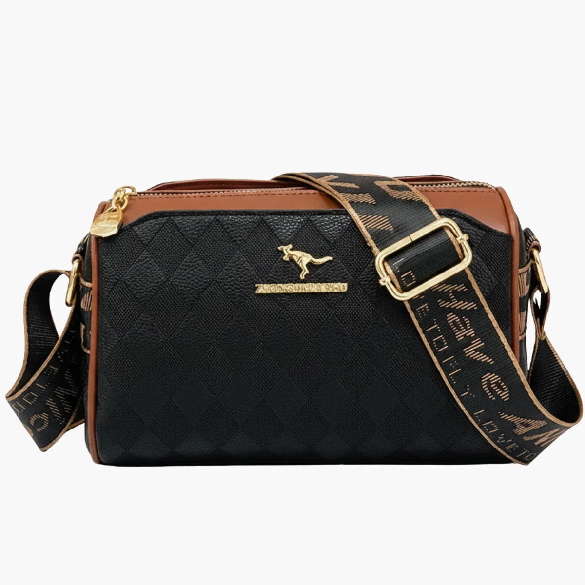 Checkered Crossbody Shoulder Bag