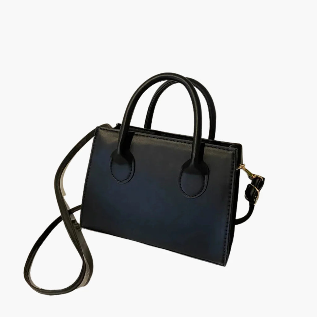 Elegant Black Leather Tote