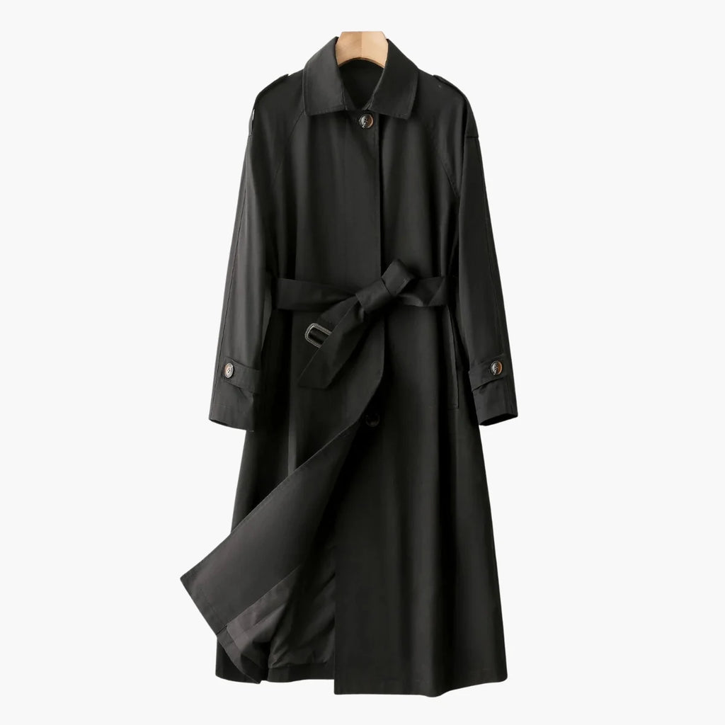 Belted Long Trench Coat