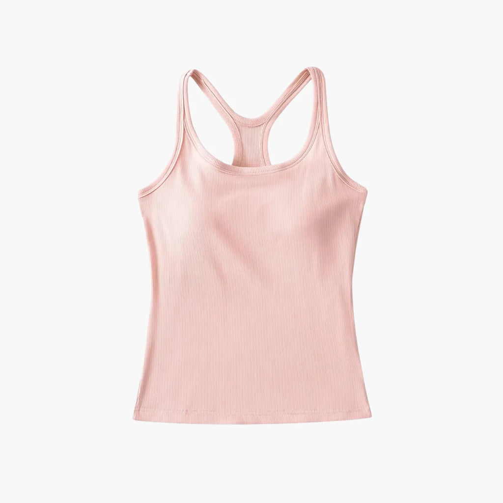 Yoga Tank with Chest Pad