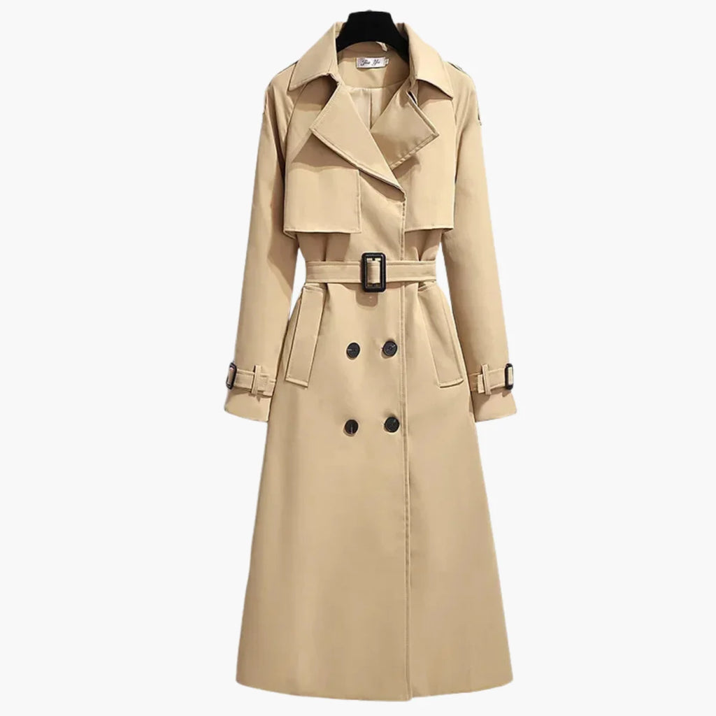 Long Loose Fit Trench Coat