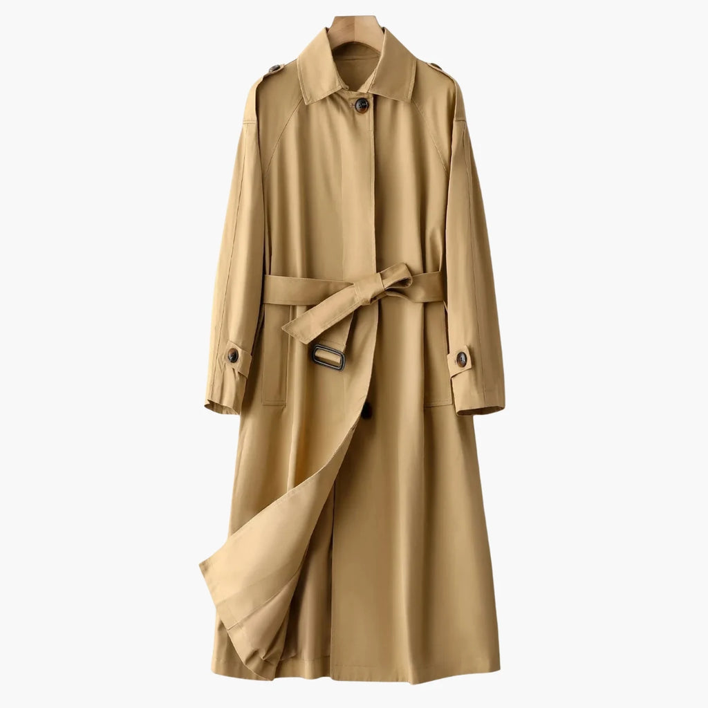 Belted Long Trench Coat