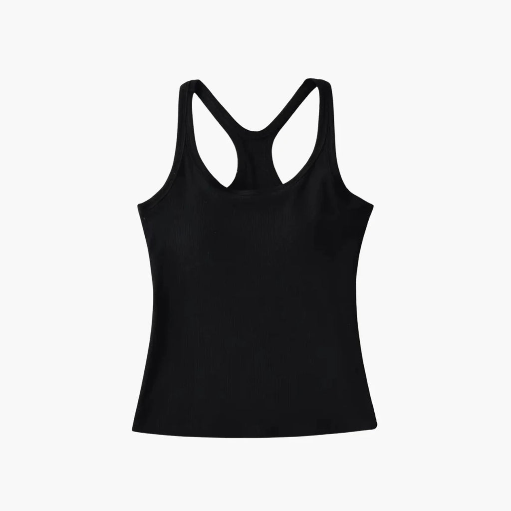 Yoga Tank with Chest Pad