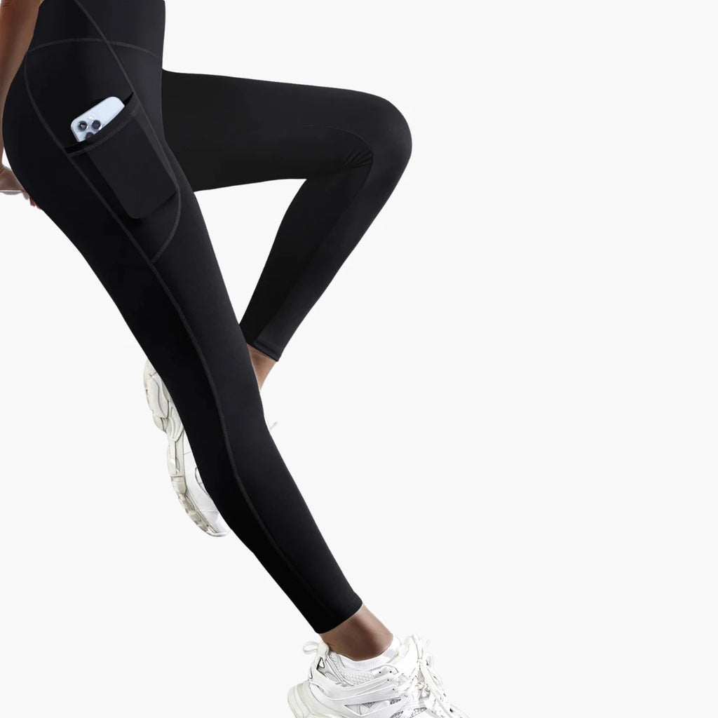 High-Waist Yoga Leggings with Pockets