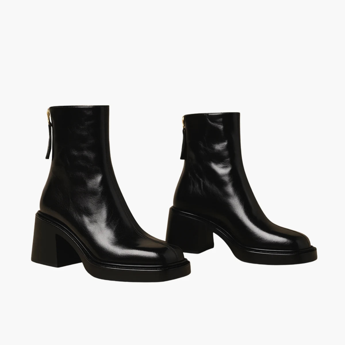 Square Heel Ankle Boots