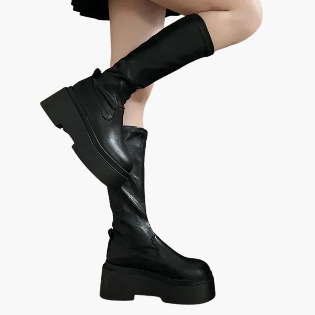 Platform Knee-High Boots