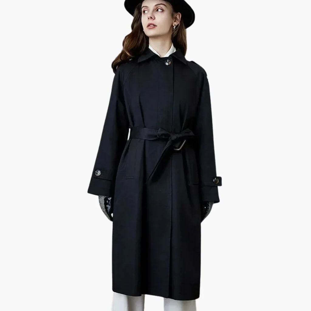 Belted Long Trench Coat