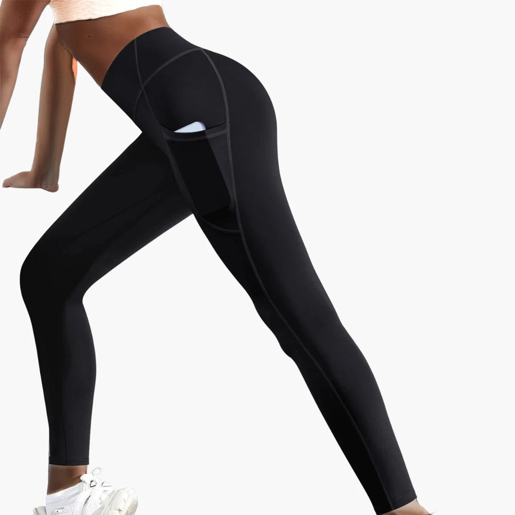 High-Waist Yoga Leggings with Pockets