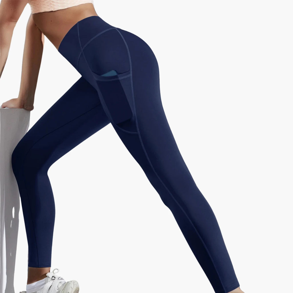 High-Waist Yoga Leggings with Pockets