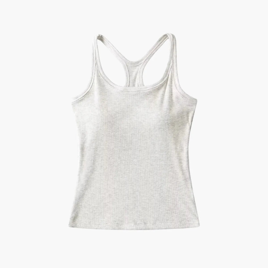 Yoga Tank with Chest Pad