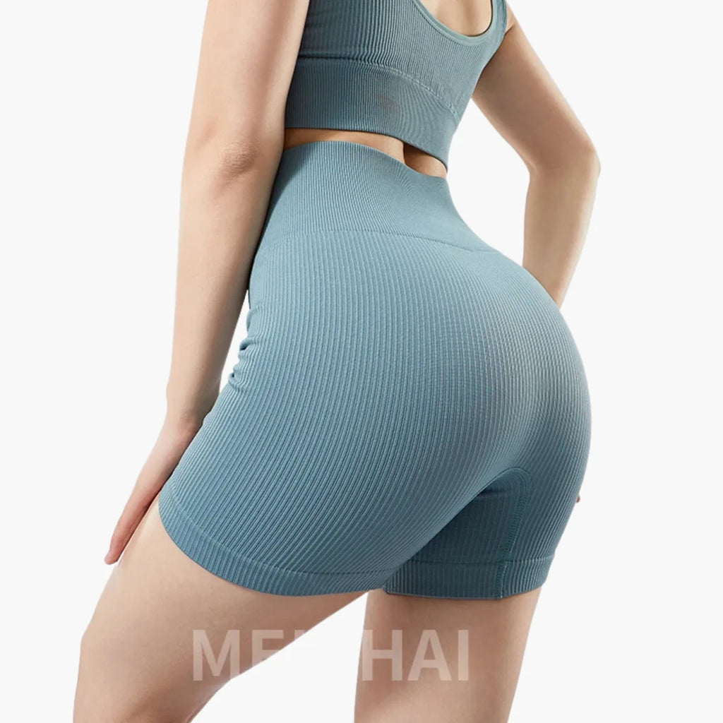 Seamless Ribbed Yoga Set