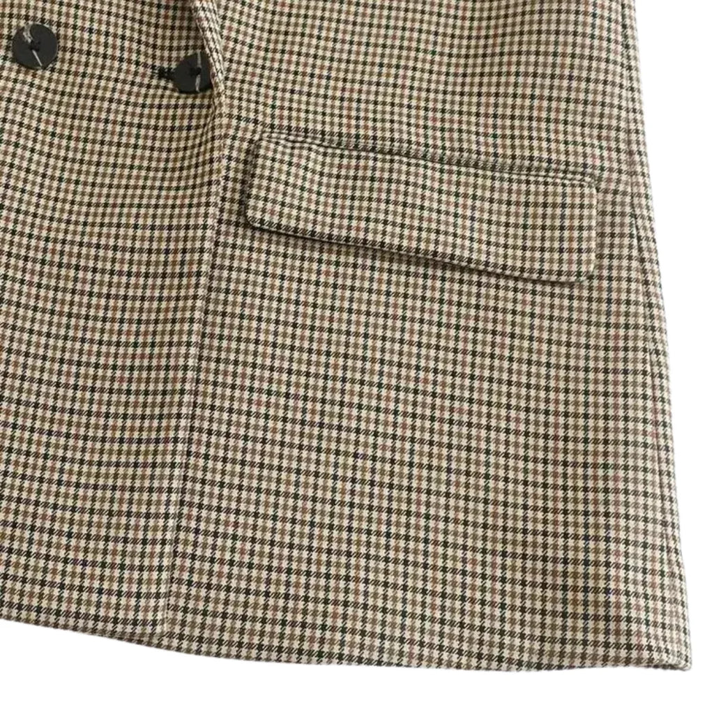 Plaid Double Breasted Blazer