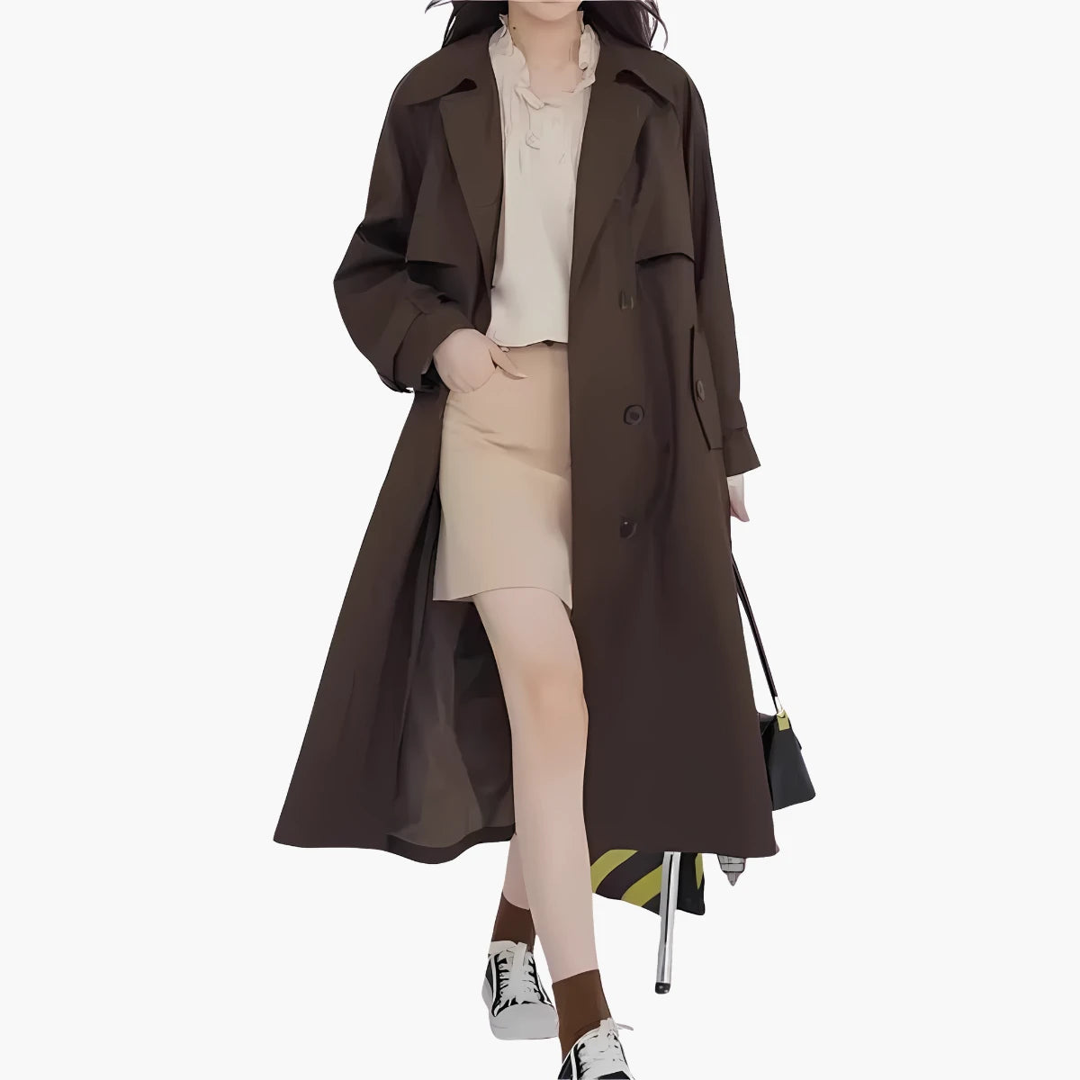 Long Trench Coat The Buttons