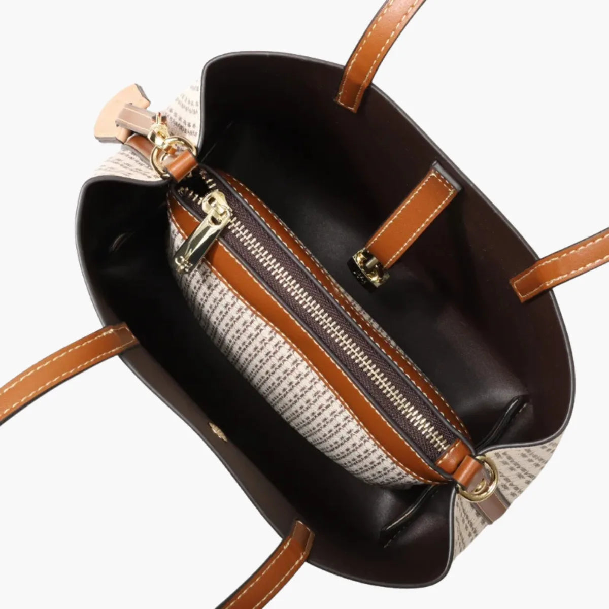 CH Leather Letter Print Tote