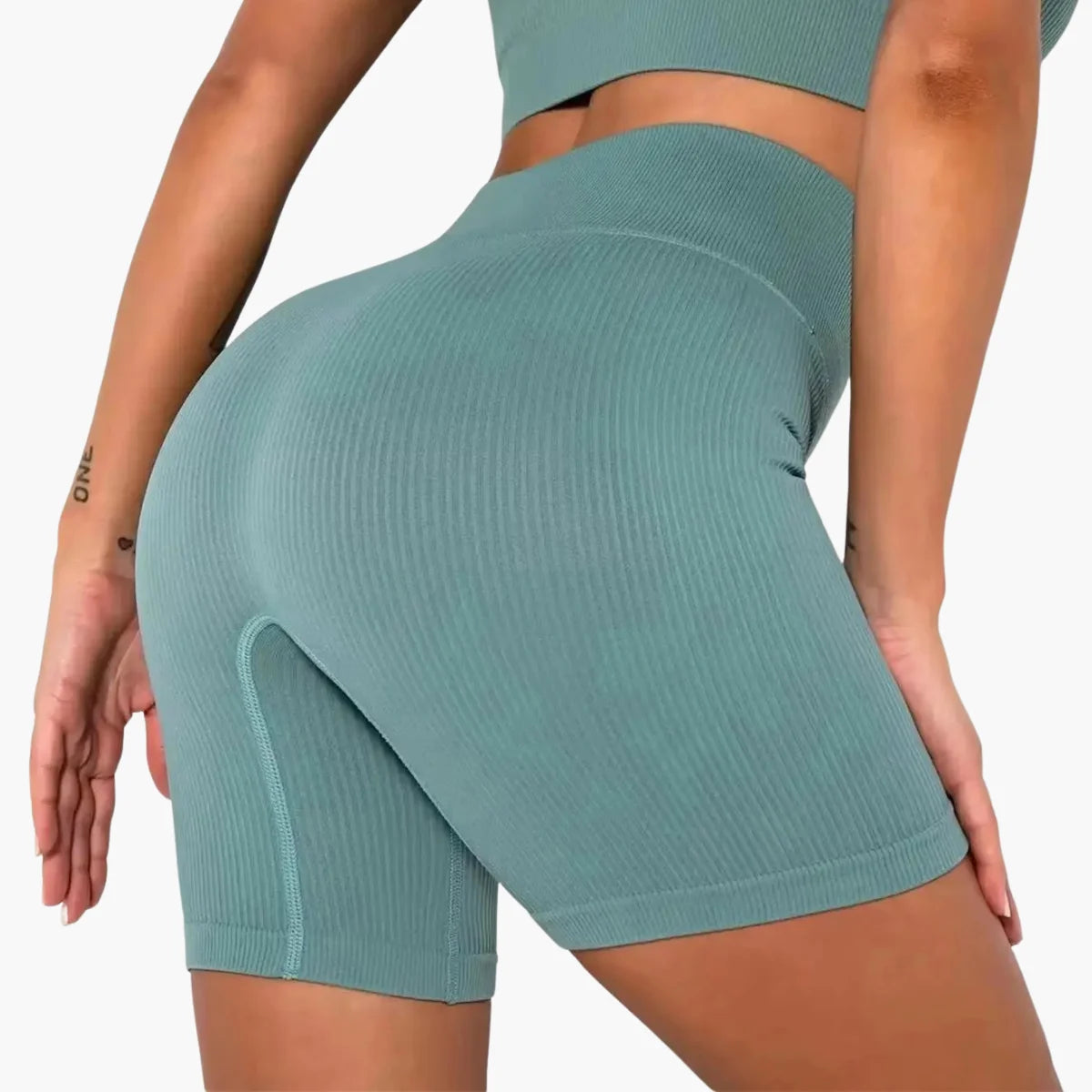 Seamless High Waist Sports Shorts