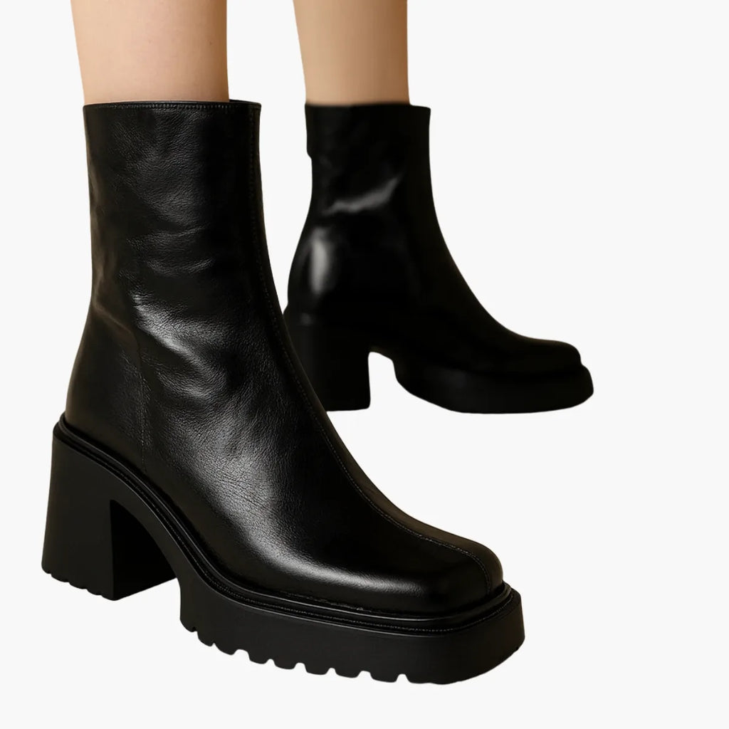 Square Heel Ankle Boots