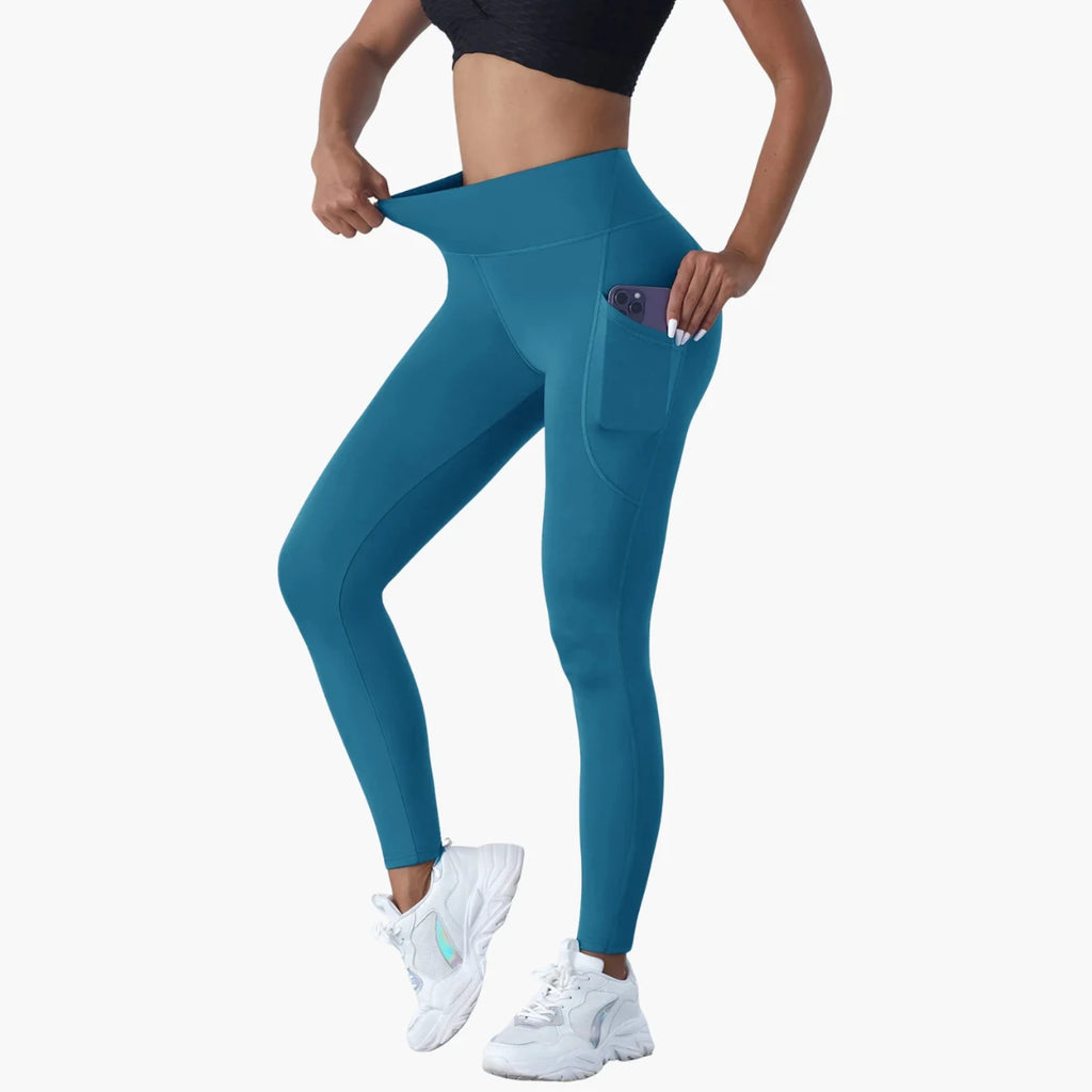 High-Waist Yoga Leggings with Pockets