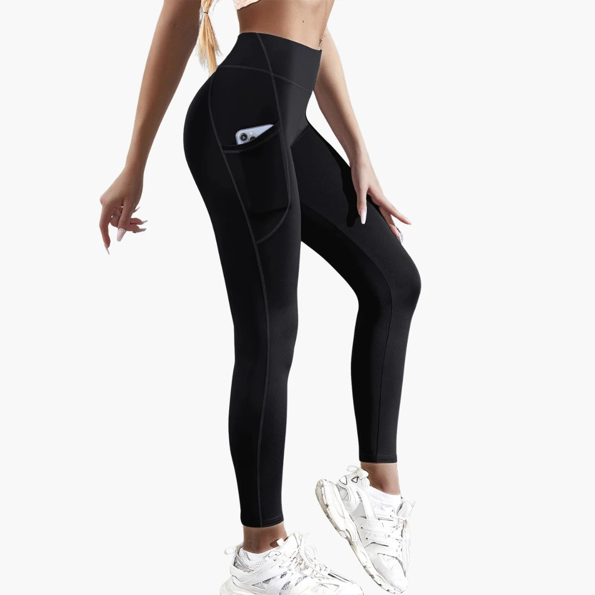 High-Waist Yoga Leggings with Pockets