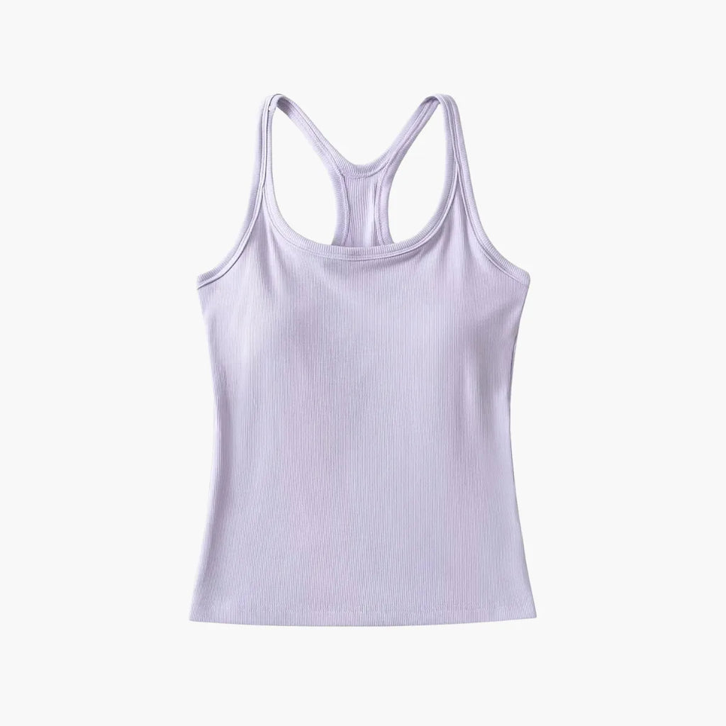Yoga Tank with Chest Pad