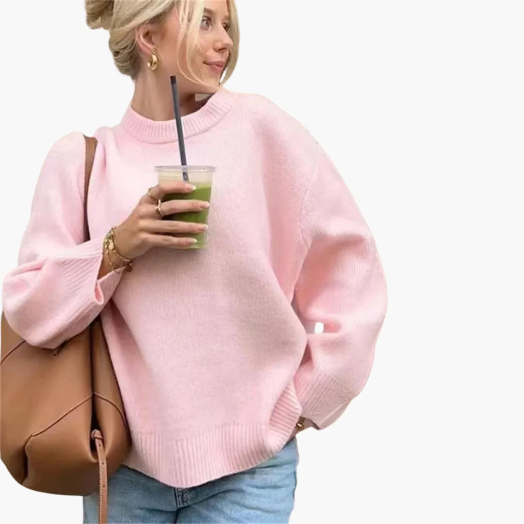 Patchwork Knit Sweater Women