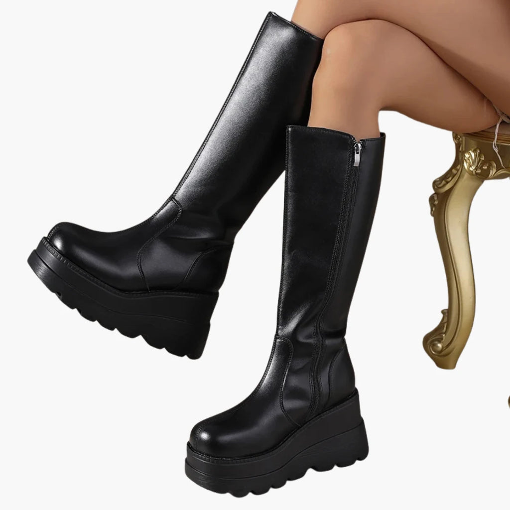 Minimalist Platform Mid-Calf Boots