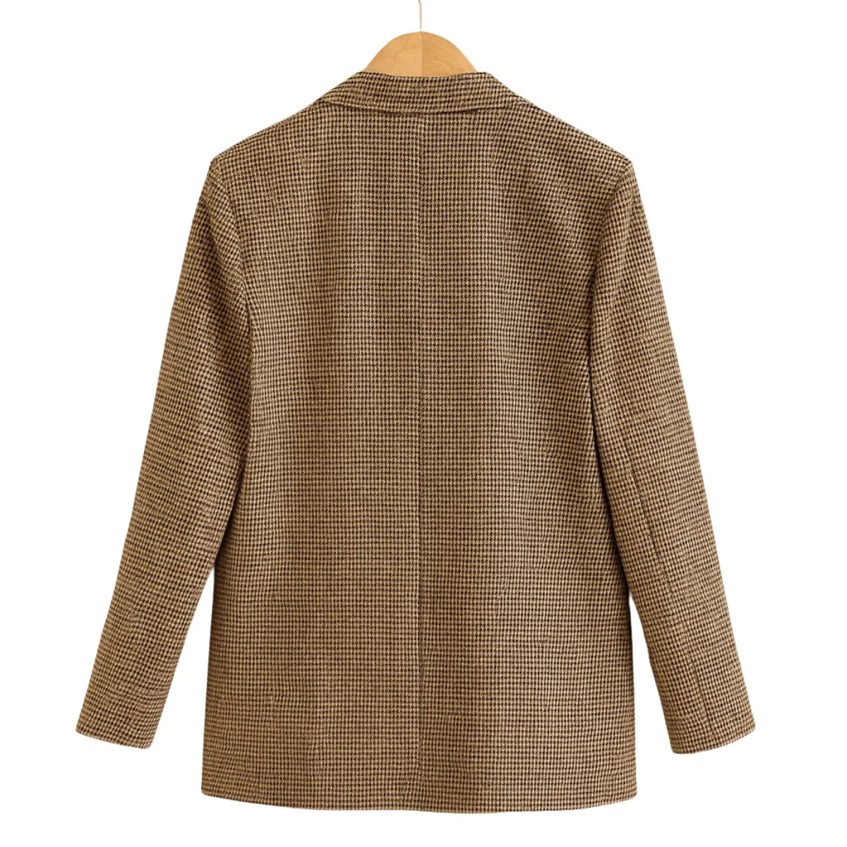 Plaid Double Breasted Blazer