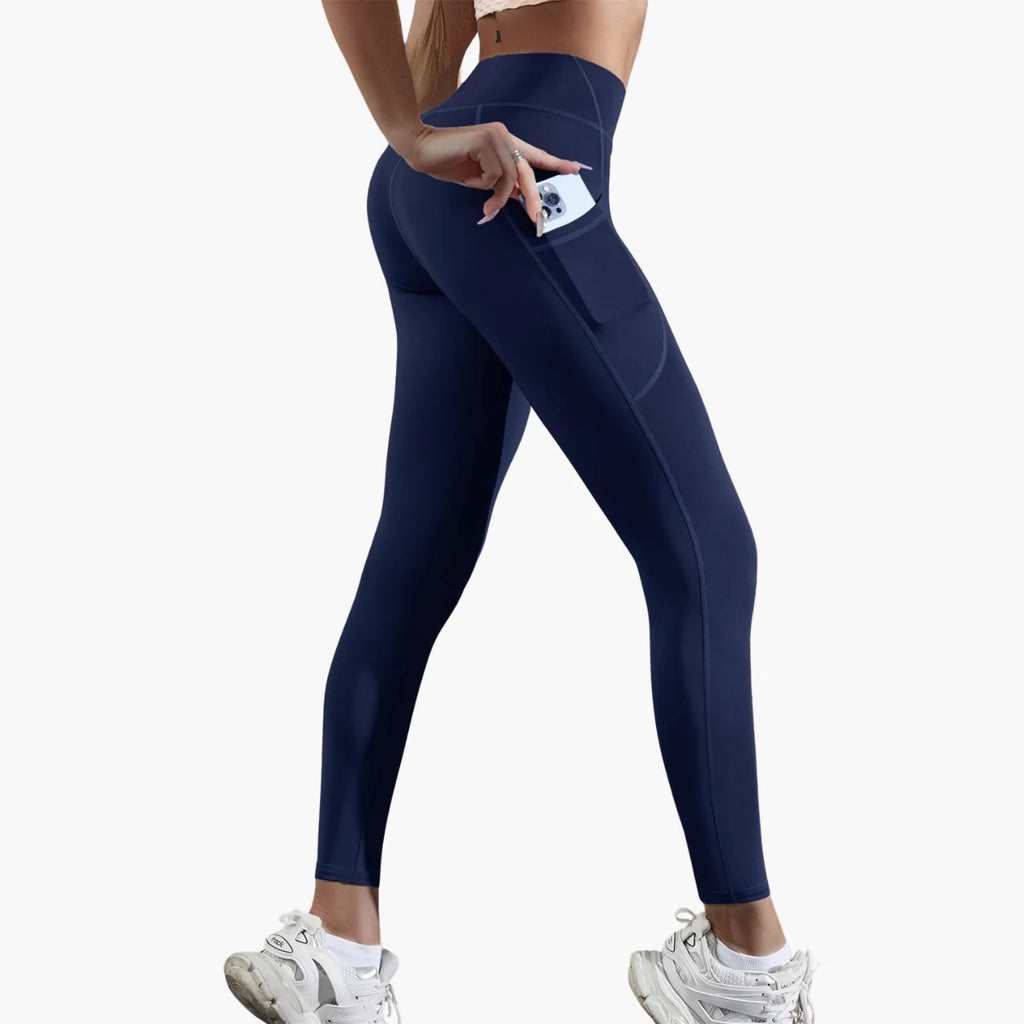 High-Waist Yoga Leggings with Pockets