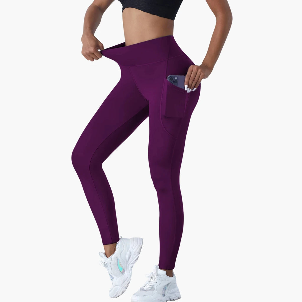 High-Waist Yoga Leggings with Pockets