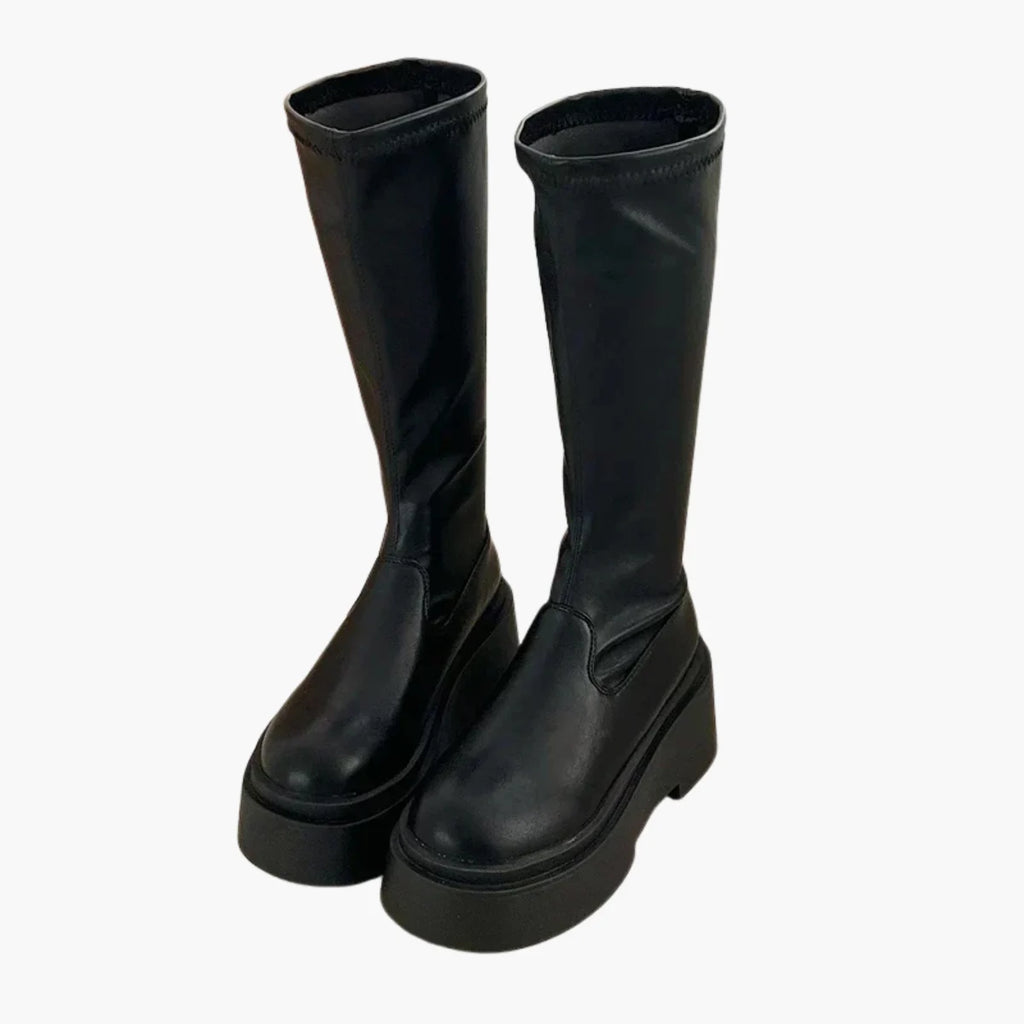 Platform Knee-High Boots
