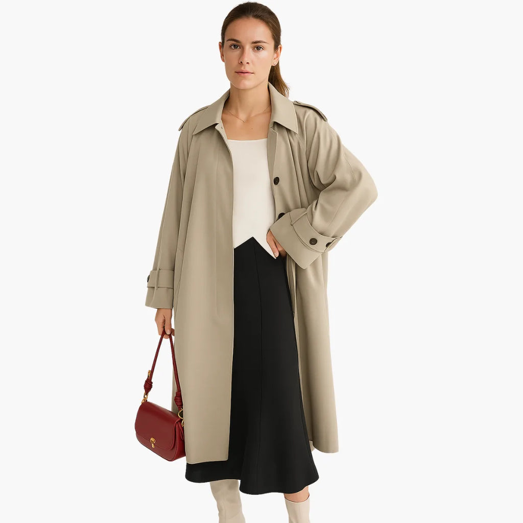 Raglan Sleeve Trench Coat